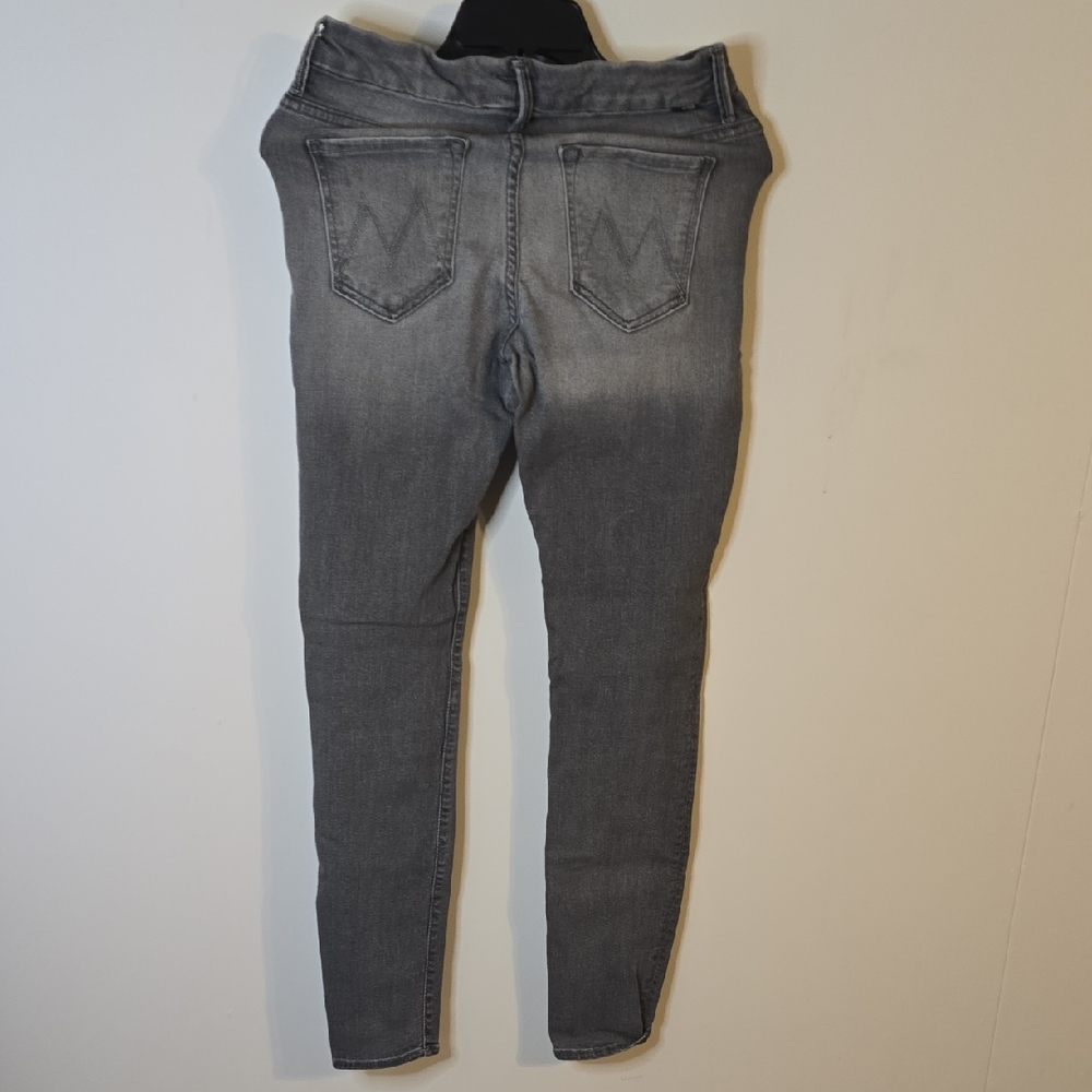MOTHER Women's Charcoal Skinny Jeans